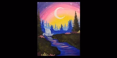 \ud83c\udfa8 Paint and Sip: Enchanted River \ud83c\udf3f\ud83d\udca7\u2728