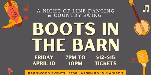 Boots in the Barn - Line Dancing & Country Swing