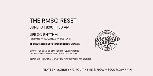 THE RMSC RESET - LIFE ON RHYTHM