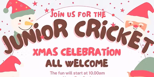 Junior Cricket Xmas Celebration