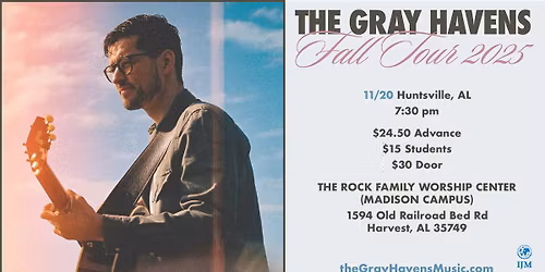 November 20th | Huntsville, AL | The Gray Havens Fall Tour