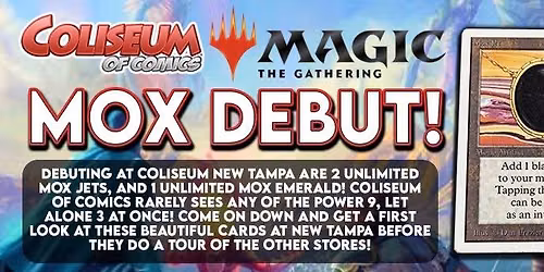 Magic: The Gathering Mox Debut at Coliseum of Comics New Tampa