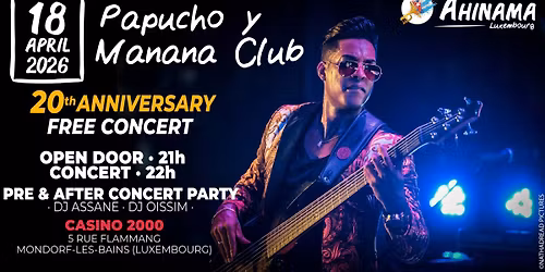Ahinama Luxembourg - Manana Club - Free concert