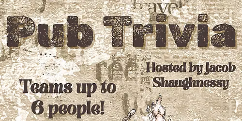 Pub Trivia Night!