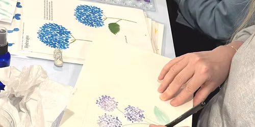 Floral Watercolor Cards Workshop @ Three Blue Brushes Studio