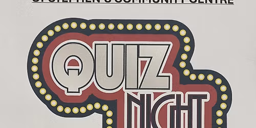 Quiz night at St Stephens Community centre and Social club
