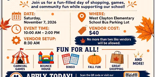 3rd Annual Vendor Fair and Harvest Festival