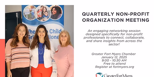 Quarterly Non-Profit Organization Meeting on January 12th