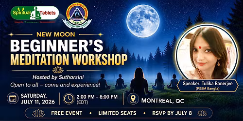 Free Beginner's Meditation Workshop \u2013 Montreal | July 11, 2026