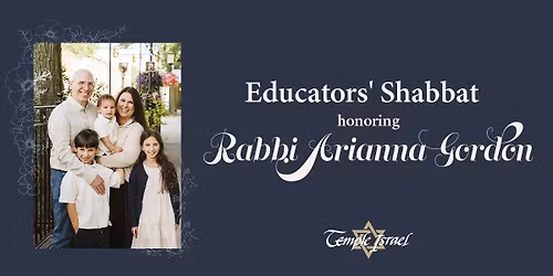 Educators' Shabbat Honoring Rabbi Arianna Gordon