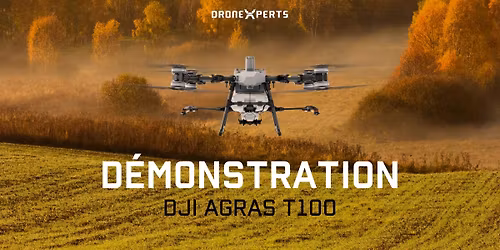 D\u00e9monstration du DJI Agras T100