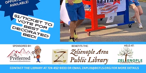5th Annual Zelienople Bed Derby In Memory of Jason Sarver