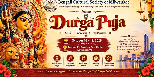 BCSM Durga Puja 2026 | Celebrate \u2022 Connect \u2022 Culture