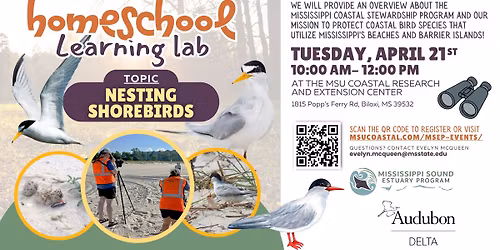 REGISTRATION CLOSED | Homeschool Learning Lab! Topic: Nesting Shorebirds