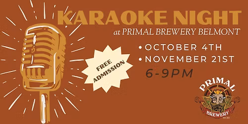 Karaoke Night at Primal Belmont