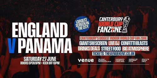 England vs Panama \/\/ Canterbury World Cup Fanzone