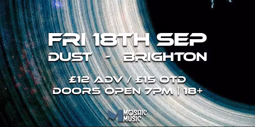 The Mechanist, Brighton - The Synthetic Sun Tour