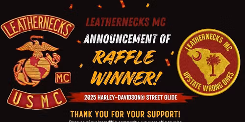 Leathernecks USMC Bike Raffle Announcement Party @ LCHD
