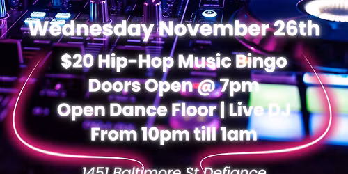 Friendsgiving Turn-Up\/Hip-Hop Music Bingo | Sugar On Top After Dark