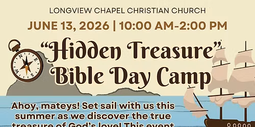"Hidden Treasure" Bible Day Camp | June 13, 2026