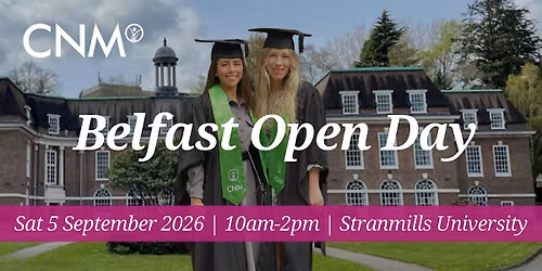 CNM IE Belfast Open Day - Sat 5 September 2026, 10am-2pm
