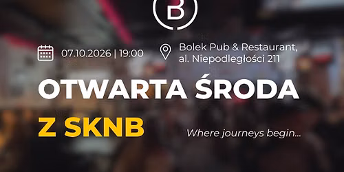 Otwarta \u015aroda z SKNB \ud83d\udc9b