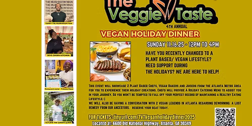 Vegan Holiday Dinner - 4th Annual 