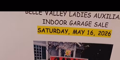 Belle Valley fire department indoor flea market 