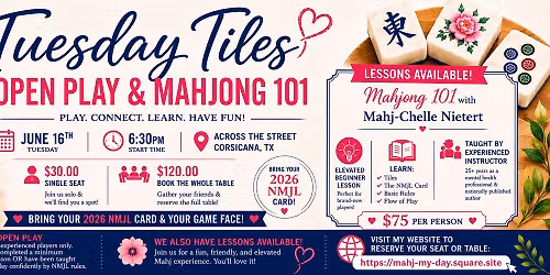 Open Play & Mahjong 101