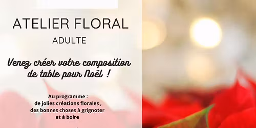 Atelier floral de No\u00ebl