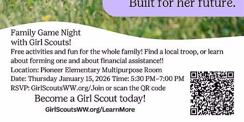 Family Game Night with Girl Scouts in Yelm!