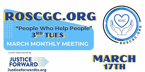 ROSC of Galveston County March Monthly Meeting