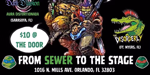 From sewer to the stage! Punk and metal show!