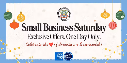 Shop Small Business Saturday in Downtown Brunswick! 