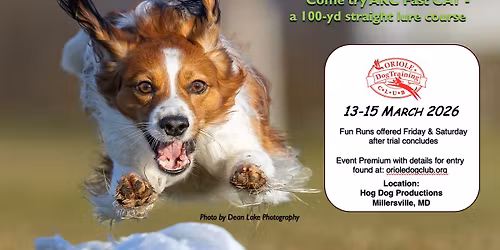 AKC Fast CAT Events, March 13-15 2026