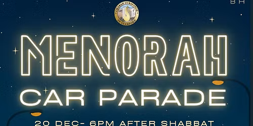 Chanukah Menorah Car Parade