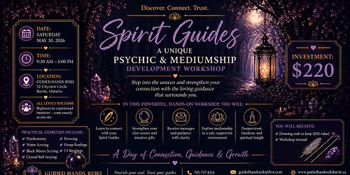 Spirit Guides A unique Psychic and intuitive development  workshop