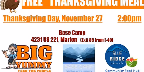 FREE THANKSGIVING DINNER!