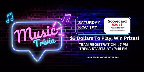 Music Trivia November 1st