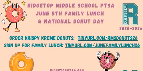 June Family Lunch & Krispy Kreme Donut Day