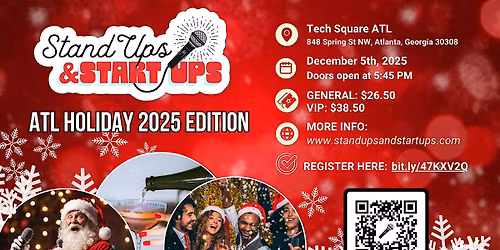 Standups & Startups - ATL Holiday 2025 Edition