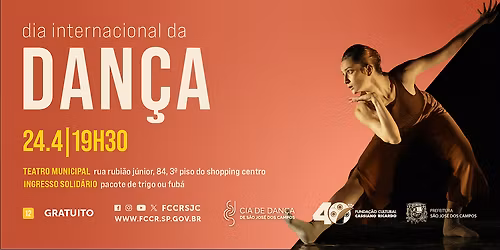 TEATRO MUNICIPAL, Rua Rubi\u00e3o J\u00fanior, 84 - Dia Internacional da dan\u00e7a