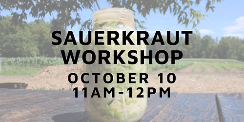 Sauerkraut Workshop at Ottawa Farm Fresh