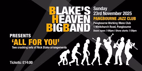 BigBandJazz@PJC presents Blakes Heaven Big Band