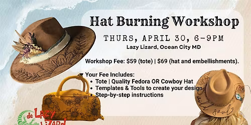 Hat & Bag Burn Party at de LAZY LIZARD, Ocean City