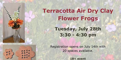 Terracotta Clay Flower Frogs Craft
