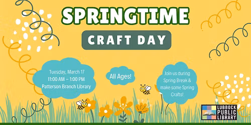 Springtime Craft Day at Patterson Branch Library