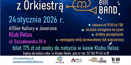 Karnawa\u0142owy Bal Swingowy z Orkiestr\u0105 eM Band 2026