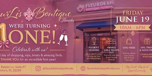 Fleur de Lis Boutique is Turning One! 