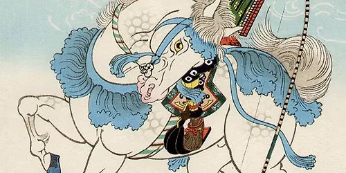 Atelier encrage traditionnel:illustration porte-bonheur du cheval"